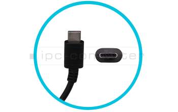 USB-C AC-adapter 65.0 Watt small original for Acer Chromebook Spin 11 (CP511-1HN)
