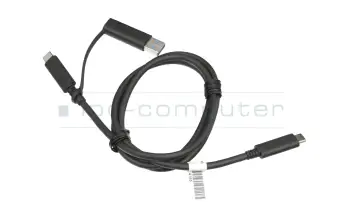USB-C data / charging cable black original 1,00m suitable for Lenovo ThinkPad X240 (20AM)