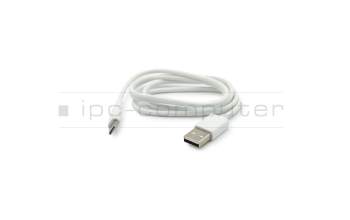 USB-C data / charging cable white original 0,85m suitable for Asus ZenFone 5Z (ZS620KL)