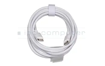 USB-C data / charging cable white original 1,80m (USB 2.0 Type C to C; 20V 3.3A) suitable for Huawei MateBook X