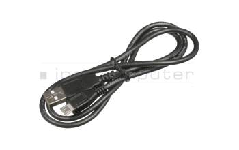 USB data / charging cable black original 0,80m suitable for Acer Switch 10 E (SW3-016)