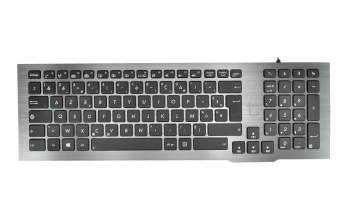 V126262BK2 FR original Asus keyboard FR (french) black/silver with backlight