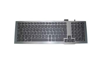 V126262BK2 original Asus keyboard SF (swiss-french) black/silver with backlight