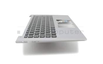 V154420BK1-GR original Sunrex keyboard incl. topcase DE (german) black/silver with backlight