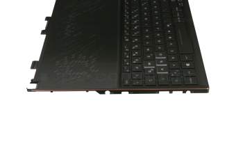 V161162FK1 GR original Sunrex keyboard incl. topcase DE (german) black/black with backlight