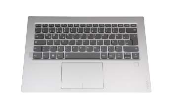 V163420AK1-GR original Sunrex keyboard incl. topcase DE (german) grey/silver with backlight