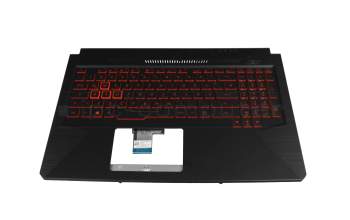 V170746GE1 original Sunrex keyboard incl. topcase DE (german) black/black with backlight