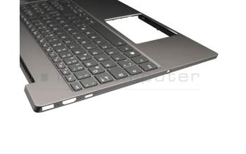 V171020BK1 original Lenovo keyboard incl. topcase DE (german) grey/silver with backlight