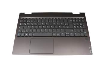 V171020BK1 original Sunrex keyboard incl. topcase DE (german) grey/grey with backlight