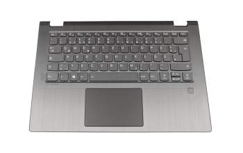 V172320BK1 original Lenovo keyboard incl. topcase DE (german) grey/grey with backlight