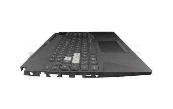 V191346FE2 original Sunrex keyboard incl. topcase DE (german) black/transparent/black with backlight