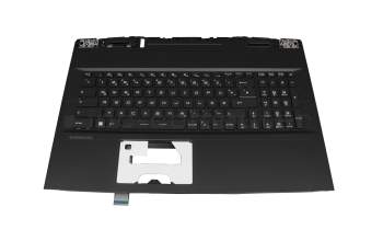 V195122AK2 original MSI keyboard incl. topcase DE (german) black/black