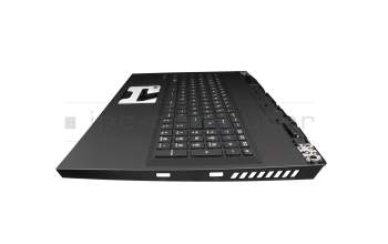 V195122AK2 original MSI keyboard incl. topcase DE (german) black/black