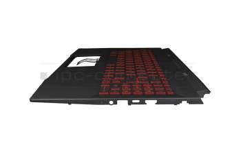 V2032F original MSI keyboard incl. topcase DE (german) black/red/black with backlight