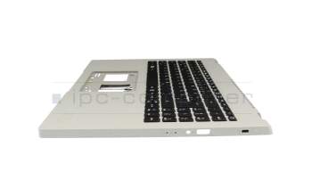 WK2330 original Acer keyboard incl. topcase DE (german) black/grey with backlight