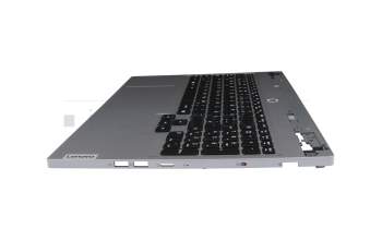 WKH53K original Lenovo keyboard incl. topcase DE (german) black/grey with backlight
