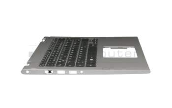 YK5M5 original Dell keyboard incl. topcase DE (german) black/silver with backlight