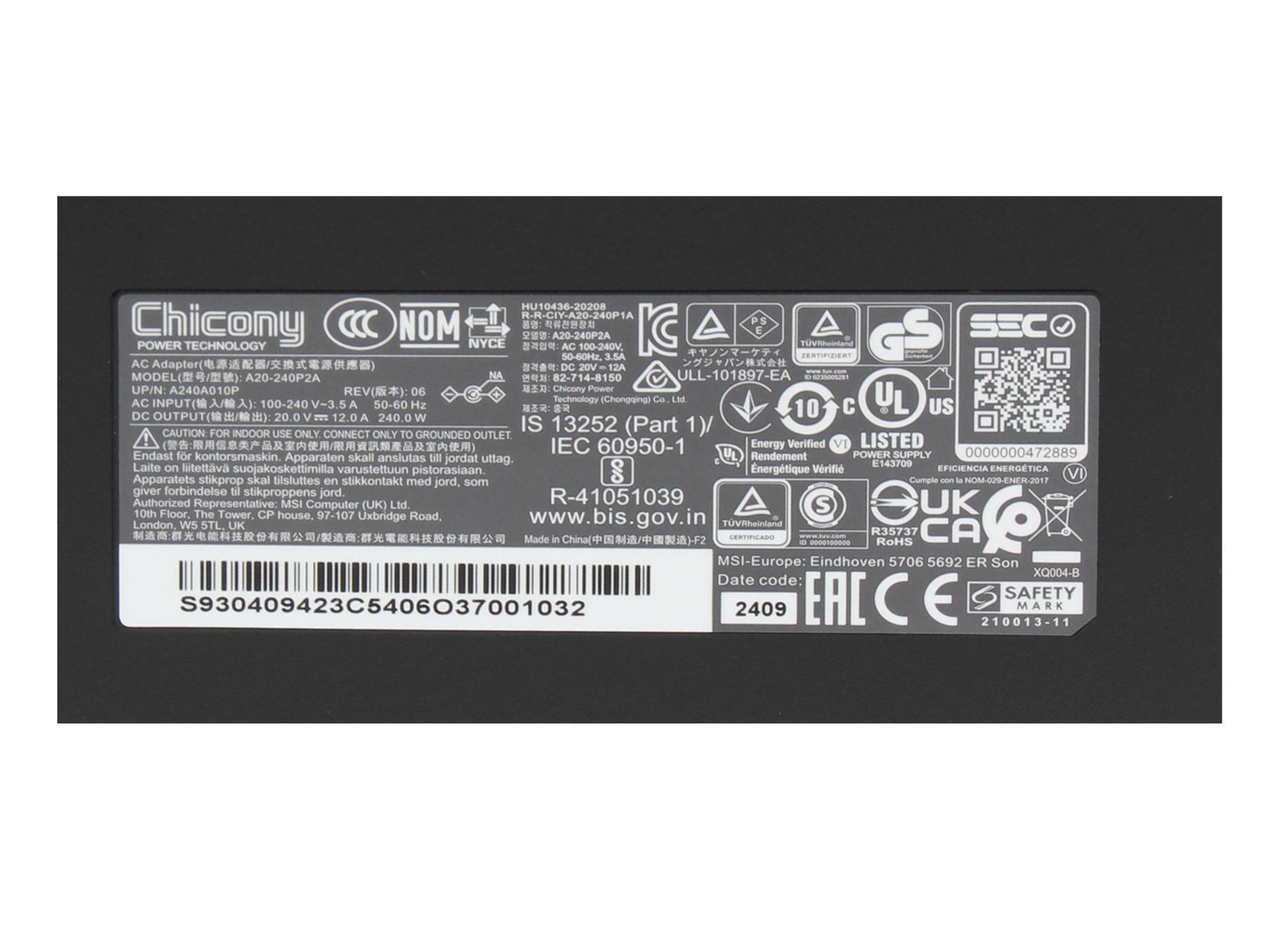 Informationen zur Produktsicherheit