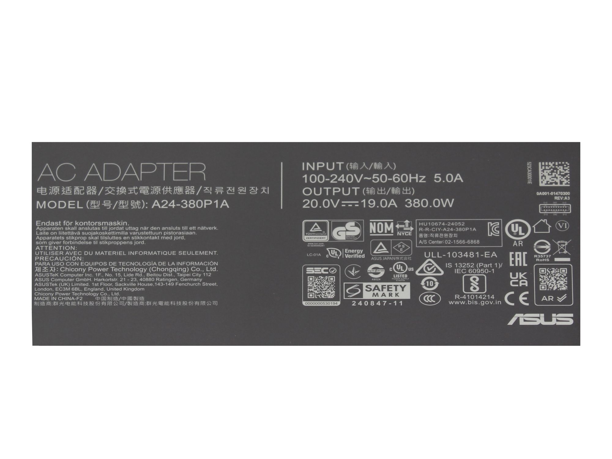 Informationen zur Produktsicherheit