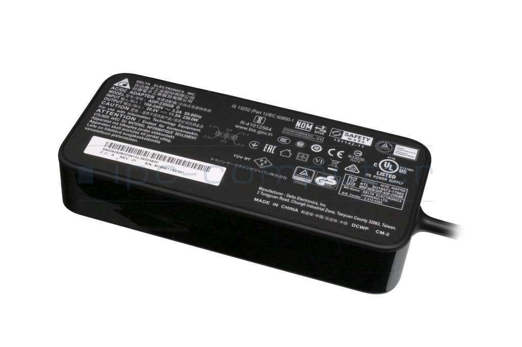 AC-adapter 230 Watt normal original for MSI GE66 Raider 10SGS (MS-1541)