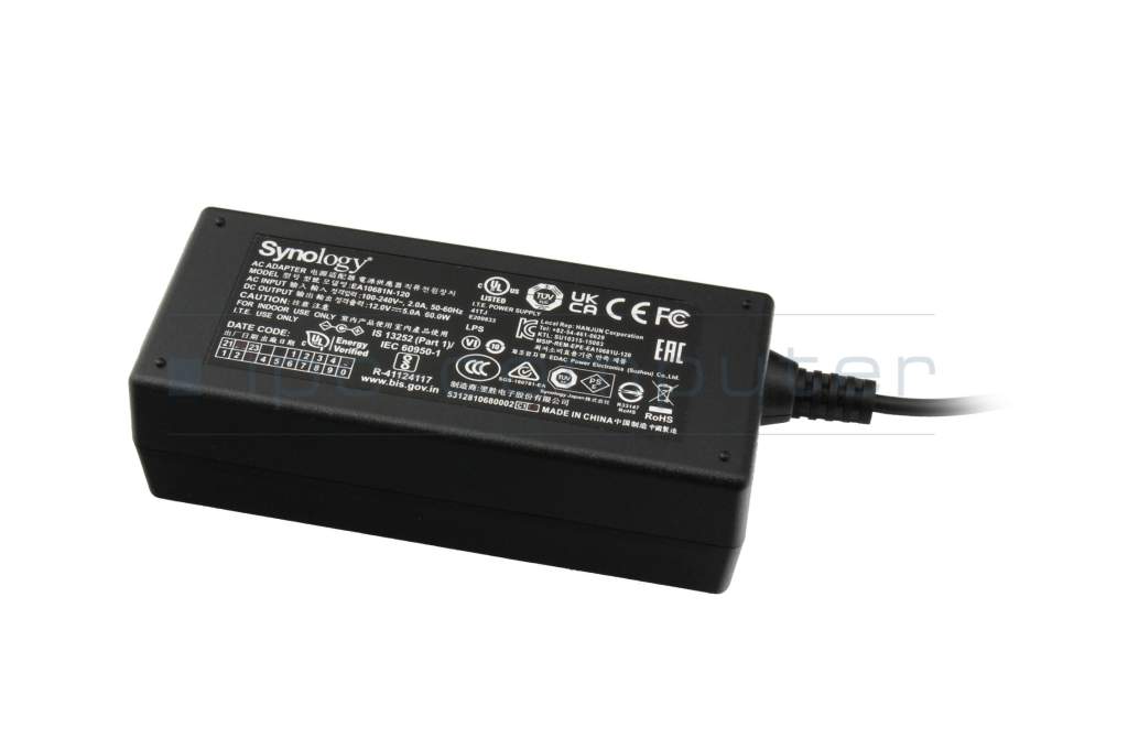 Synology DS216j original ac-adapter 60 Watt - sparepartworld.com