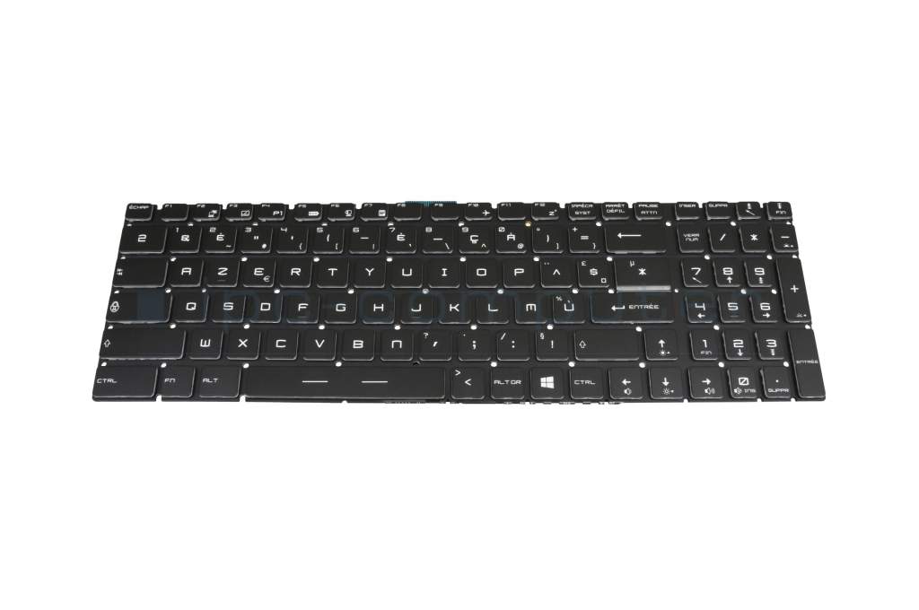Keyboard FR (french) black/black original suitable for MSI GF75 Thin 10UE/10UEK (MS-17F5)