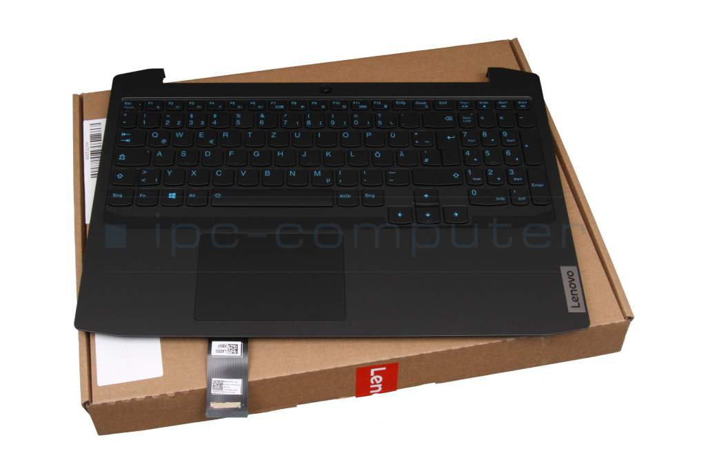 Keyboard incl. topcase DE (german) black/black with backlight