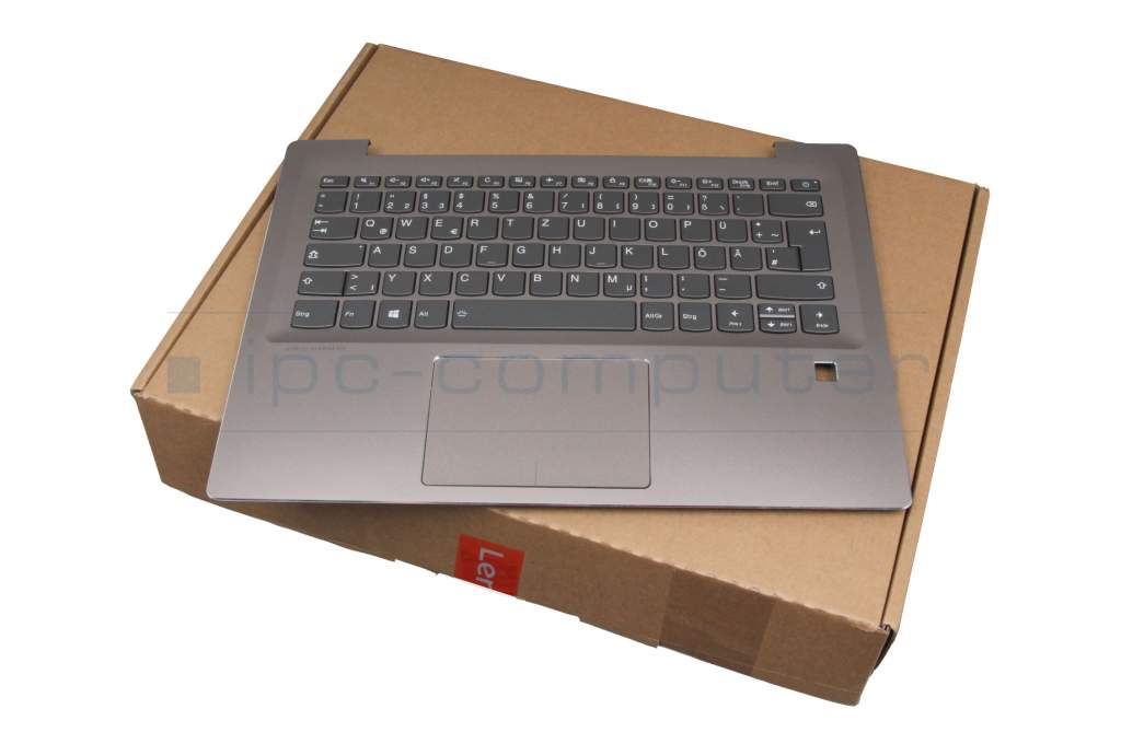 Keyboard incl. topcase DE german grey/bronze with backlight