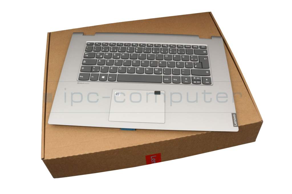 Keyboard incl. topcase DE (german) grey/silver original suitable for Lenovo  IdeaPad C340-15IWL (81N5)