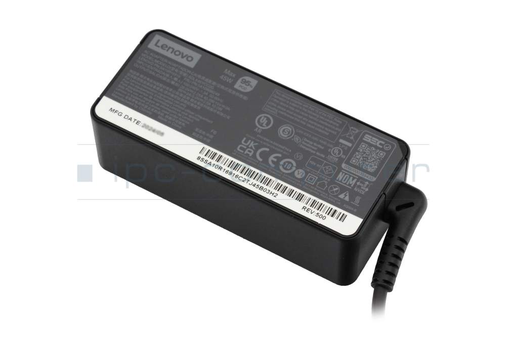 USB-C AC-adapter 45.0 Watt original for Lenovo ThinkPad X13 Yoga 