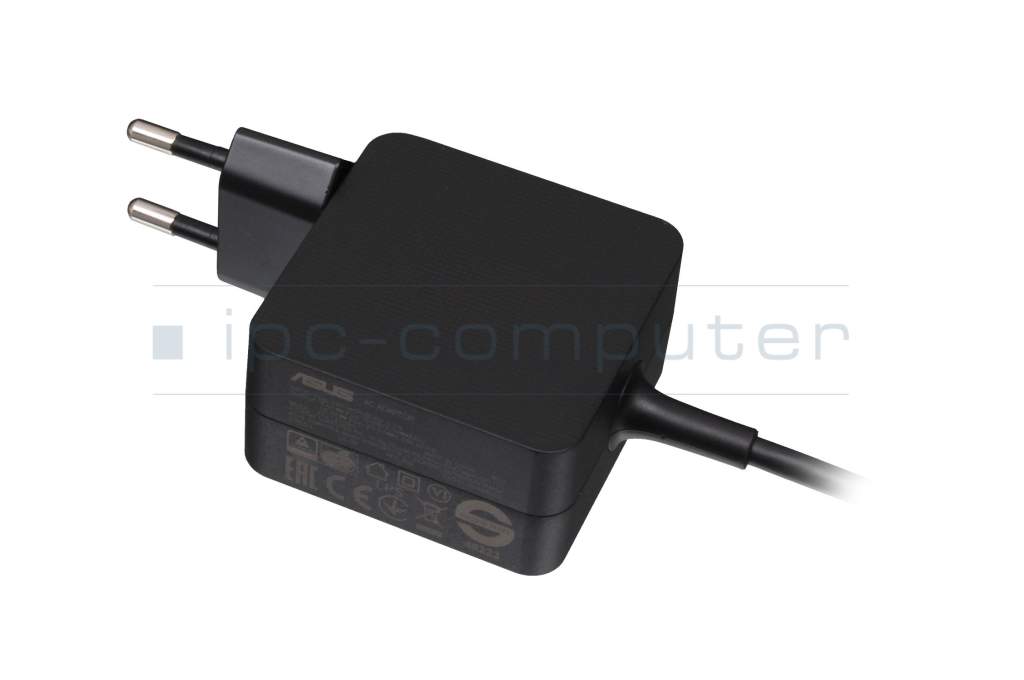 AC-adapter 65 Watt EU wallplug normal original for Asus ZenBook 14 UX431FL