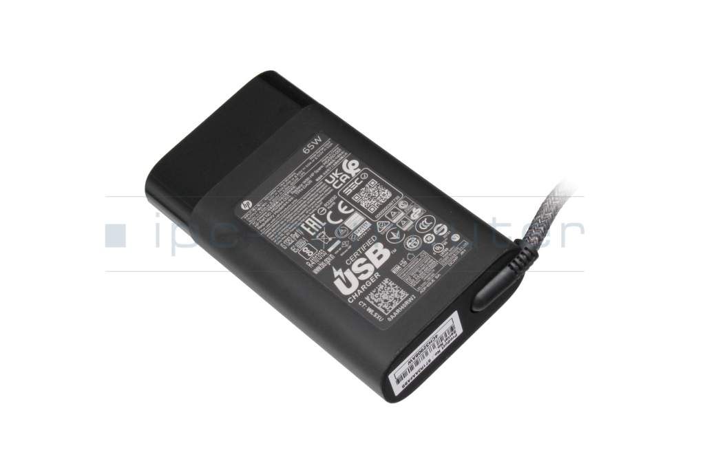 USB-C AC-adapter 65.0 Watt rounded original for HP EliteBook 1040 