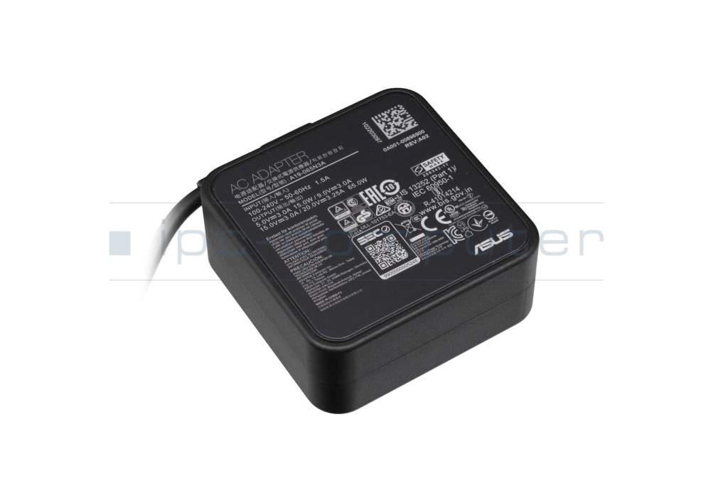 USB-C AC-adapter 65 Watt EU wallplug for Huawei Matebook 14 
