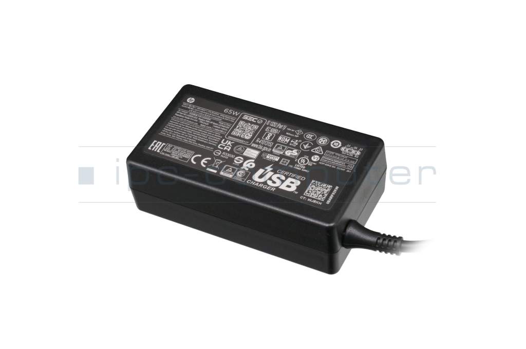 USB-C AC-adapter 65 Watt normal original for HP Spectre x2 12-c000