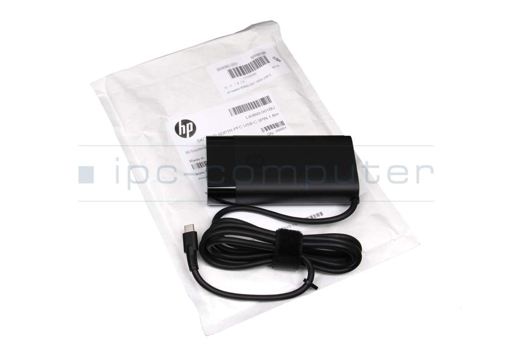 Chargeur 65 watts normal avec adaptateur original pour HP EliteBook 745 G4  
