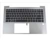HP Top Cover W/Keyboard CP BL UK for HP EliteBook 845 G7