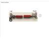 Fujitsu FUJ:CP776811-XX HINGE SET L/R (INCL. HINGE COVER RED)