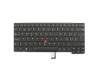 01AX337 original Lenovo keyboard CH (swiss) black/black matte with backlight and mouse-stick