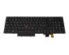 01ER568 original Lenovo keyboard CH (swiss) black/black with backlight and mouse-stick