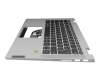 025.901N0.0001 original Wistron keyboard incl. topcase DE (german) dark grey/grey with backlight