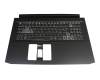 02505D43K201 original Acer keyboard incl. topcase FR (french) black/white/black with backlight (GTX 1660/RTX 2060)