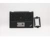 Lenovo 02HL517 C-Abdeckung mit Tastatur, Französisch, Schwarz, Hintergrundbeleuchtung