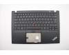 Lenovo 02HM219 C-Cover with keyboard,Italian,Black,Backlight