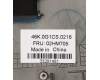 Lenovo 02HM705 MECH_ASM WL CCover+LA SPA ASM,BK<LTN>