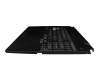 04060-1200300 original Asus keyboard incl. topcase DE (german) black/transparent/black with backlight