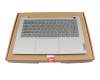 0BJ0892 original Lenovo keyboard incl. topcase DE (german) grey/grey with backlight
