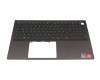 0JVYYX original Dell keyboard incl. topcase DE (german) black/grey with backlight