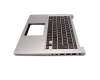 0K05-000C000 original Asus keyboard incl. topcase DE (german) black/silver with backlight