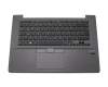 0KN0-TE1GE12 original Pega keyboard incl. topcase DE (german) black/black with backlight and mouse-stick
