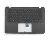 0KN1-351GE13 original Pegatron keyboard incl. topcase DE (german) black/black with backlight